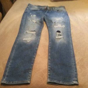 & Denim Skinny Coupe Moulante 3 button Down Jeans